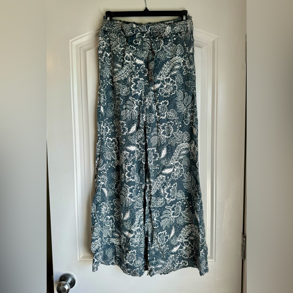 Joie Lyocell Cropped Wide-leg Pants Sz XS